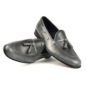 Tassel Loafer by Caballero - BURNISHED GREY NWT new in box